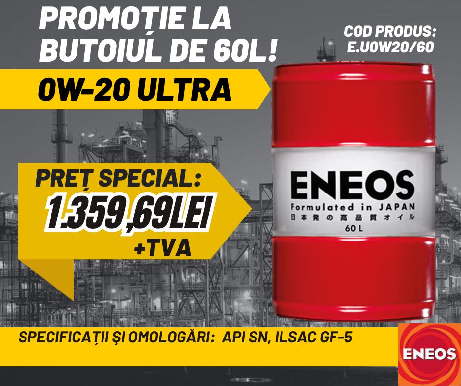 ENEOS 0W-20 Ultra 60L la Preț Special